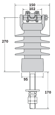 11kV Post Insulator - Clamp-642-988